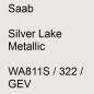 Preview: Saab, Silver Lake Metallic, WA811S / 322 / GEV.